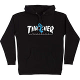 Santa Cruz x Thrasher Screaming Logo Hoodie - Black