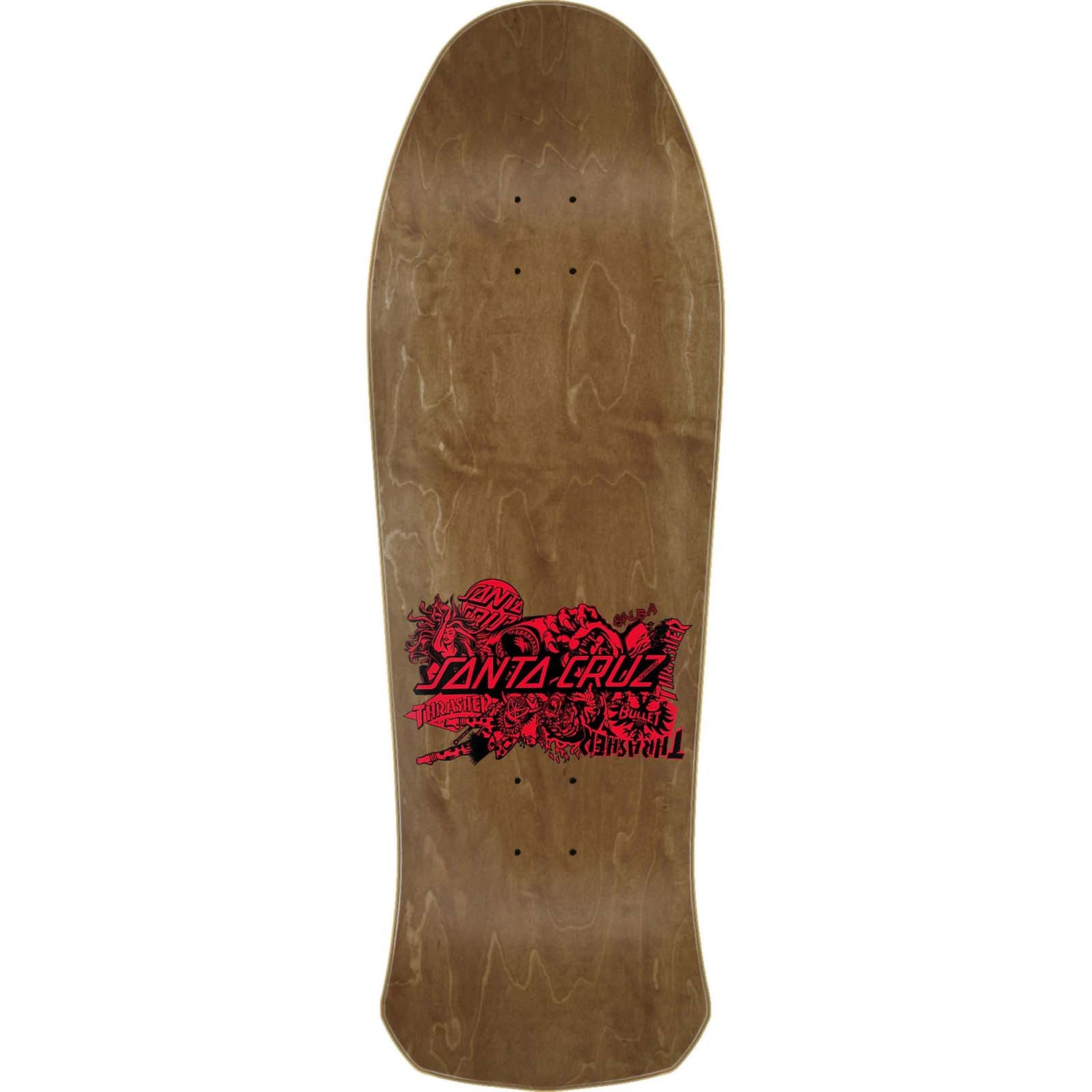 Santa Cruz x Thrasher Salba Oops Skateboard Deck - Brown/Multi 10.4"