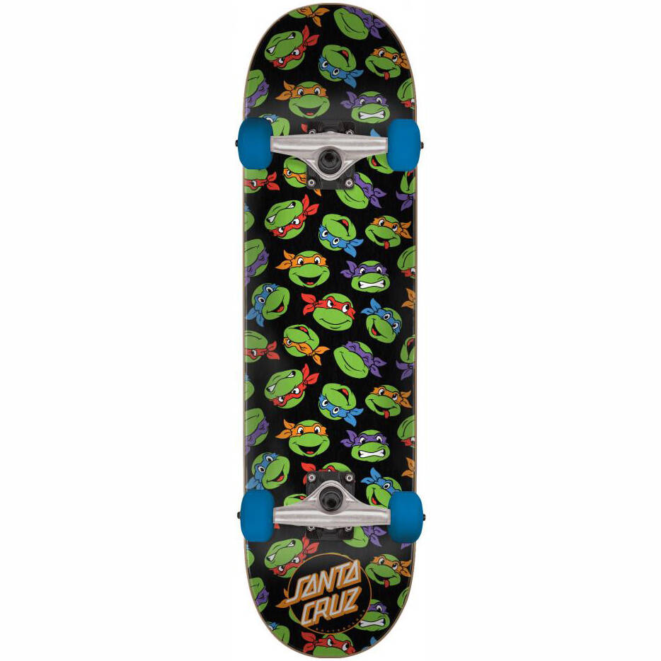 Santa Cruz x TMNT Allover Turtle Complete Skateboard - 7.75''