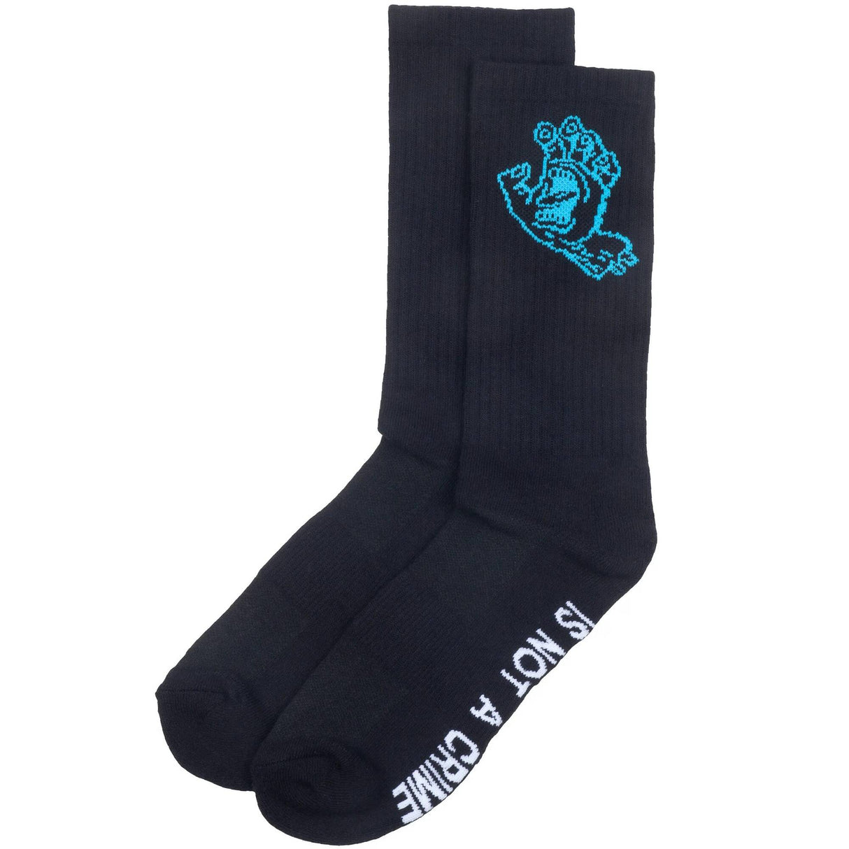 Santa Cruz Crime Hand Socks - Black