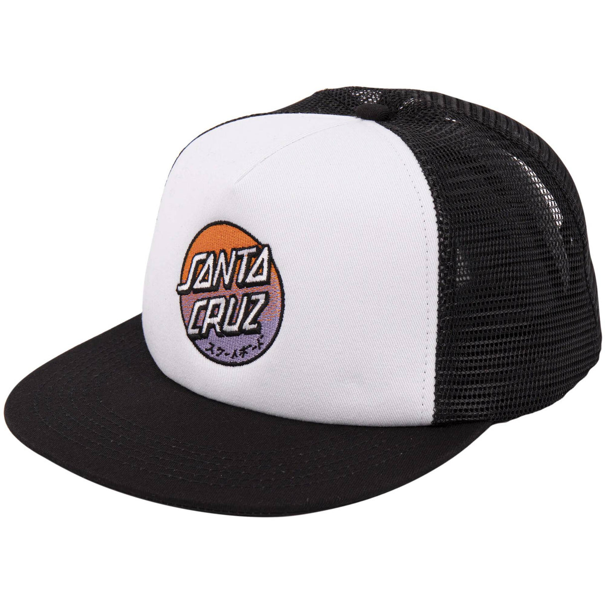 Santa Cruz Crossover Fade Meshback Cap - White/Black