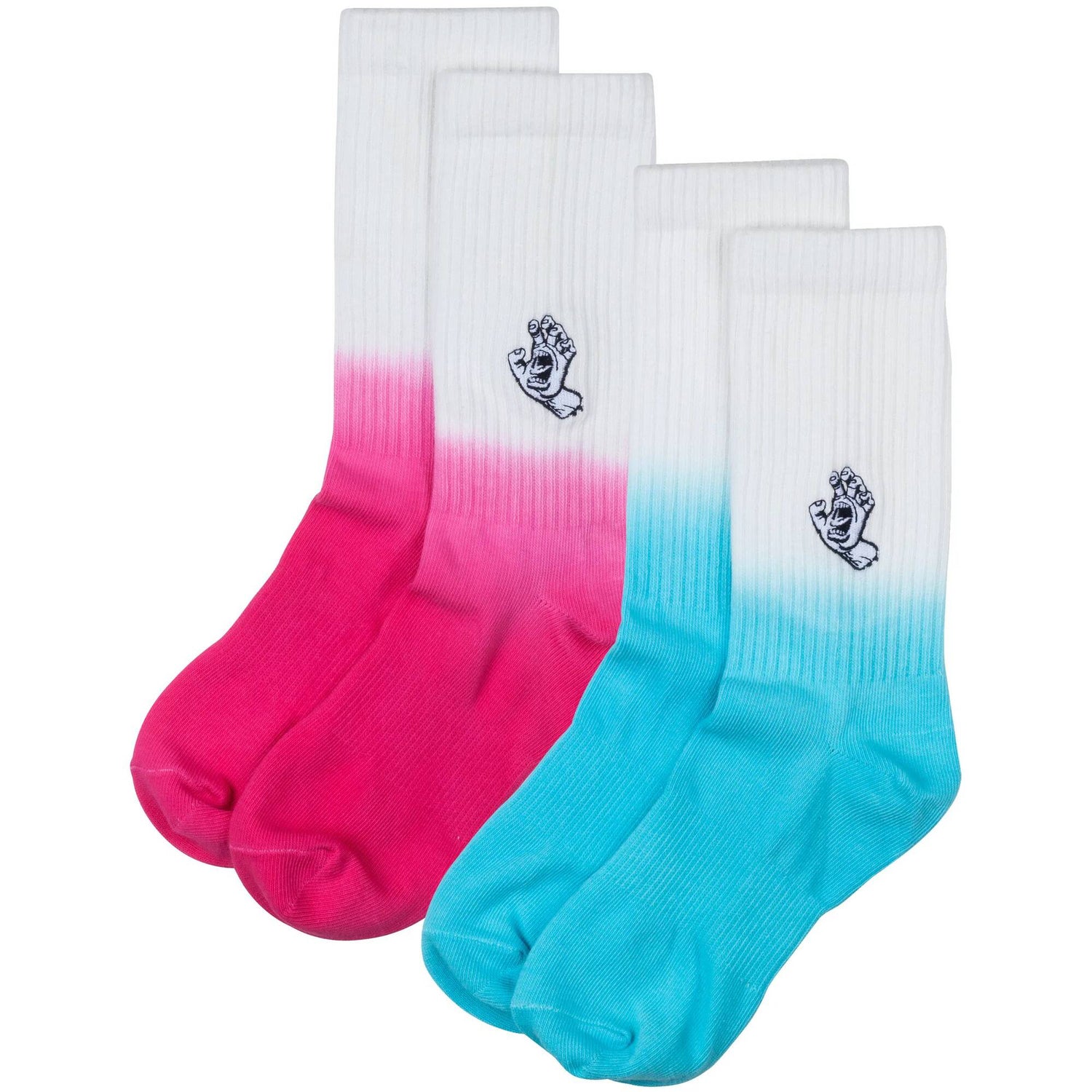 Santa Cruz Mini Mono Hand Fade Womens Socks - Assorted (2 Pack)
