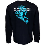 Santa Cruz Mixed Up Crime Hand Long Sleeve T Shirt - Black