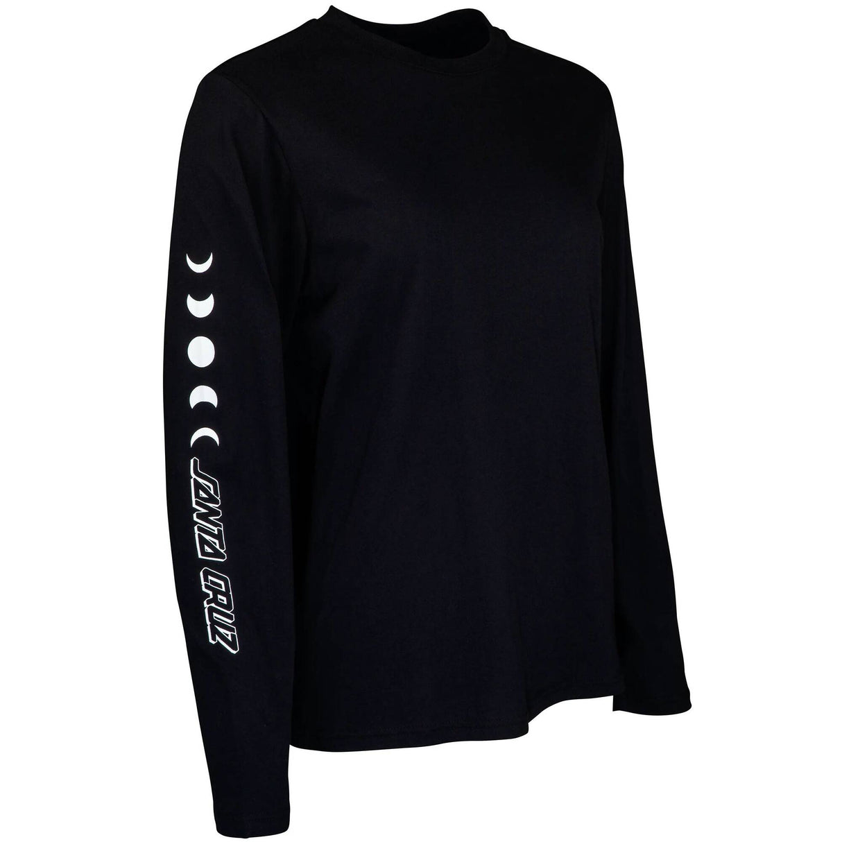 Santa Cruz Phase Dot Womens Long Sleeve T Shirt - Black