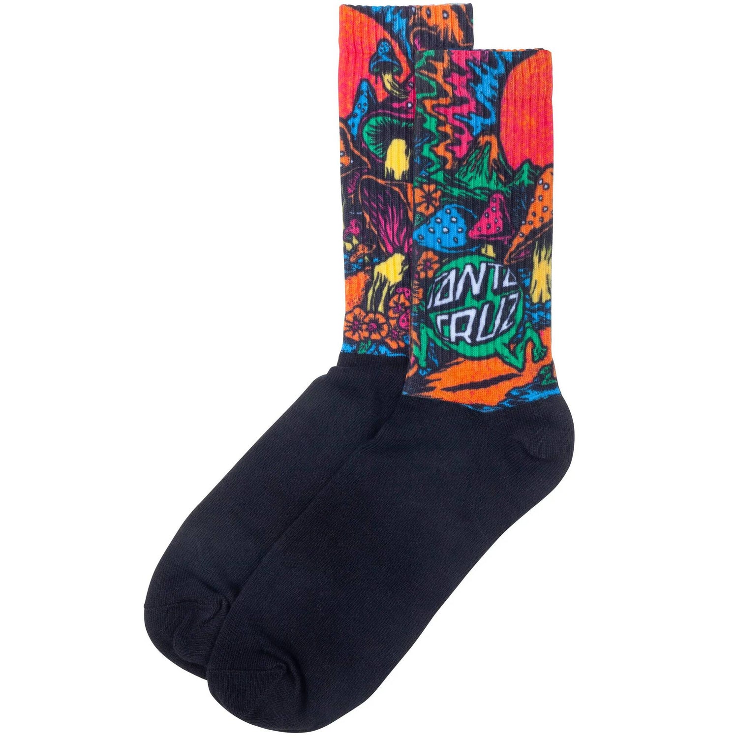 Santa Cruz Toxic Wasteland Socks - Black