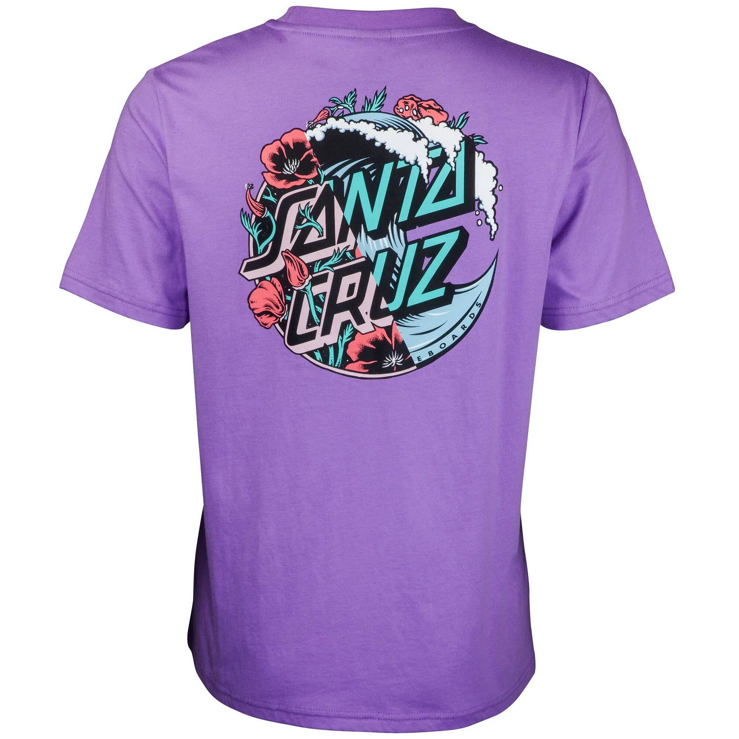 Santa Cruz Wave Dot Splice Womens T Shirt - Violet