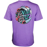 Santa Cruz Wave Dot Splice Womens T Shirt - Violet