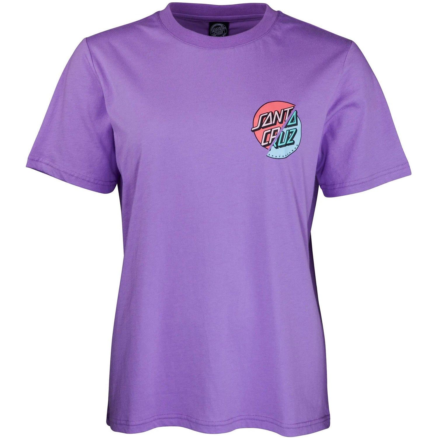 Santa Cruz Wave Dot Splice Womens T Shirt - Violet