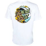 Santa Cruz Wave Dot Splice Womens T Shirt - White