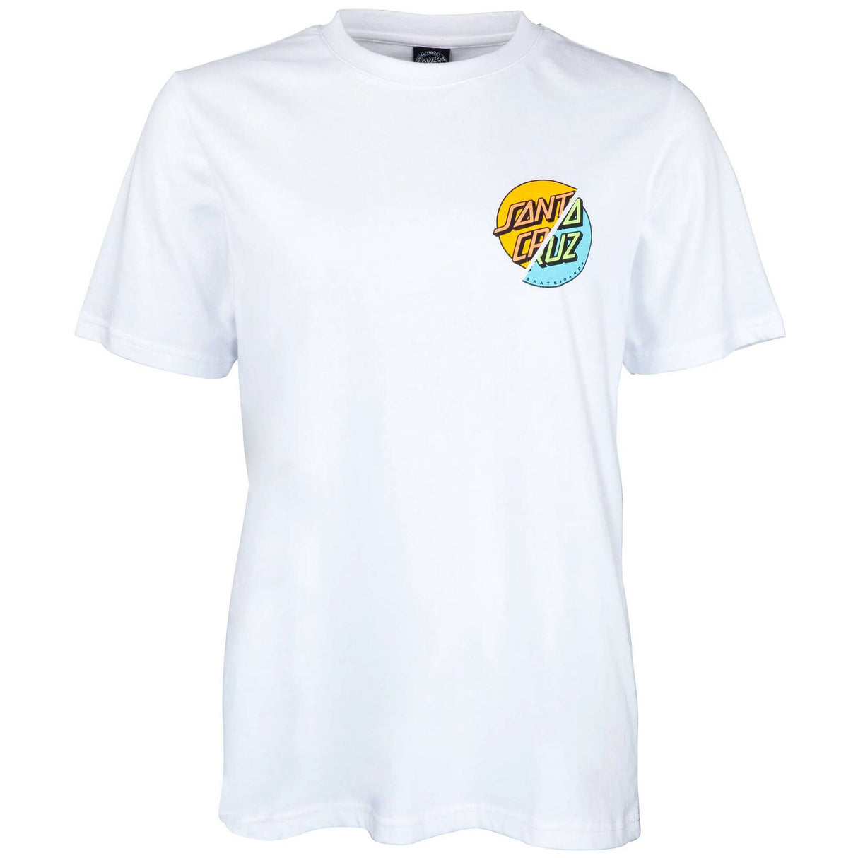 Santa Cruz Wave Dot Splice Womens T Shirt - White