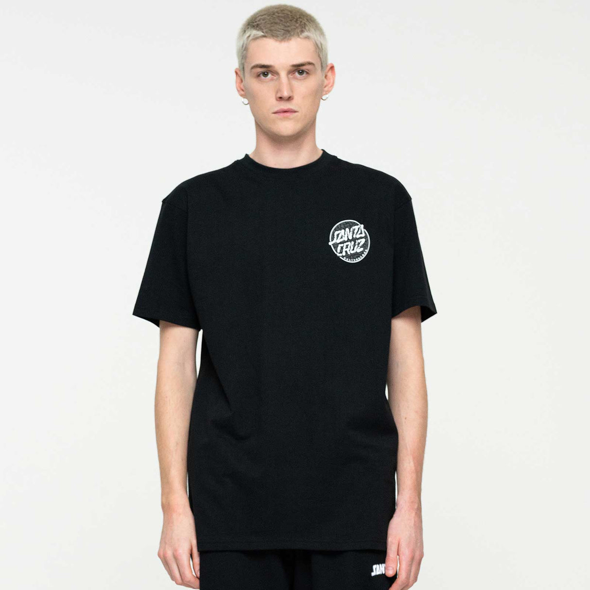 Santa Cruz Alive Dot T Shirt - Black