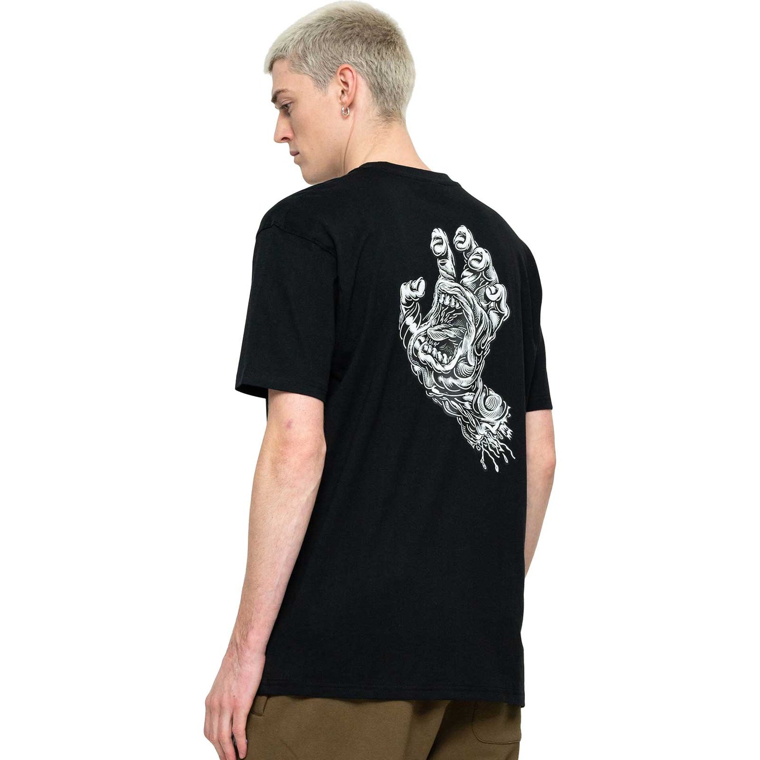 Santa Cruz Alive Hand T Shirt - Black