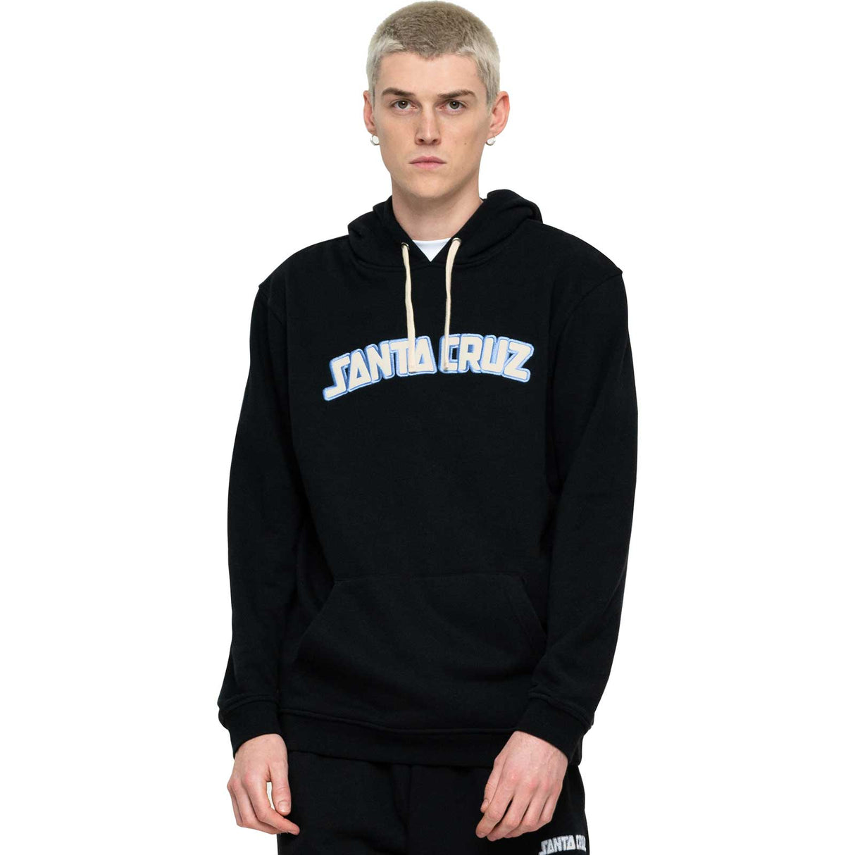Santa Cruz Arch Strip Hoodie - Black