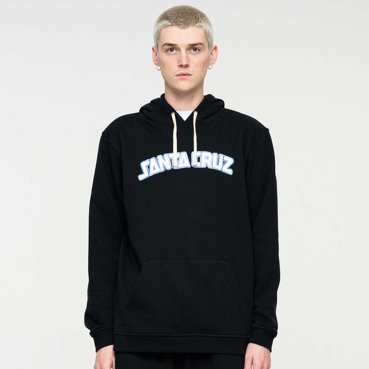 Santa Cruz Arch Strip Hoodie - Black
