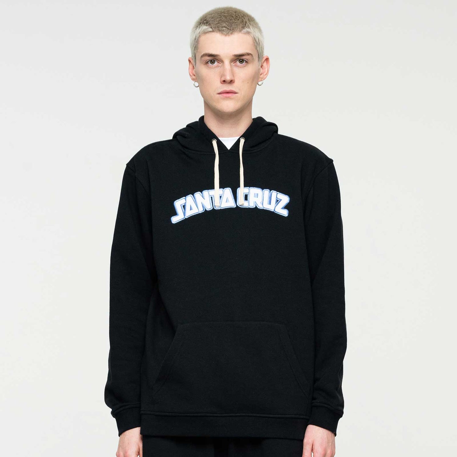 Santa Cruz Arch Strip Hoodie - Black