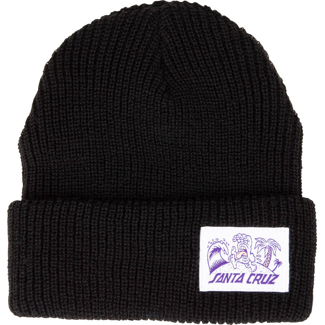 Santa Cruz Beach Bum Label Beanie - Black