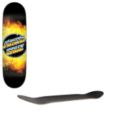 Santa Cruz Chrome Dot Everslick Skateboard Deck - Flame 8.5"