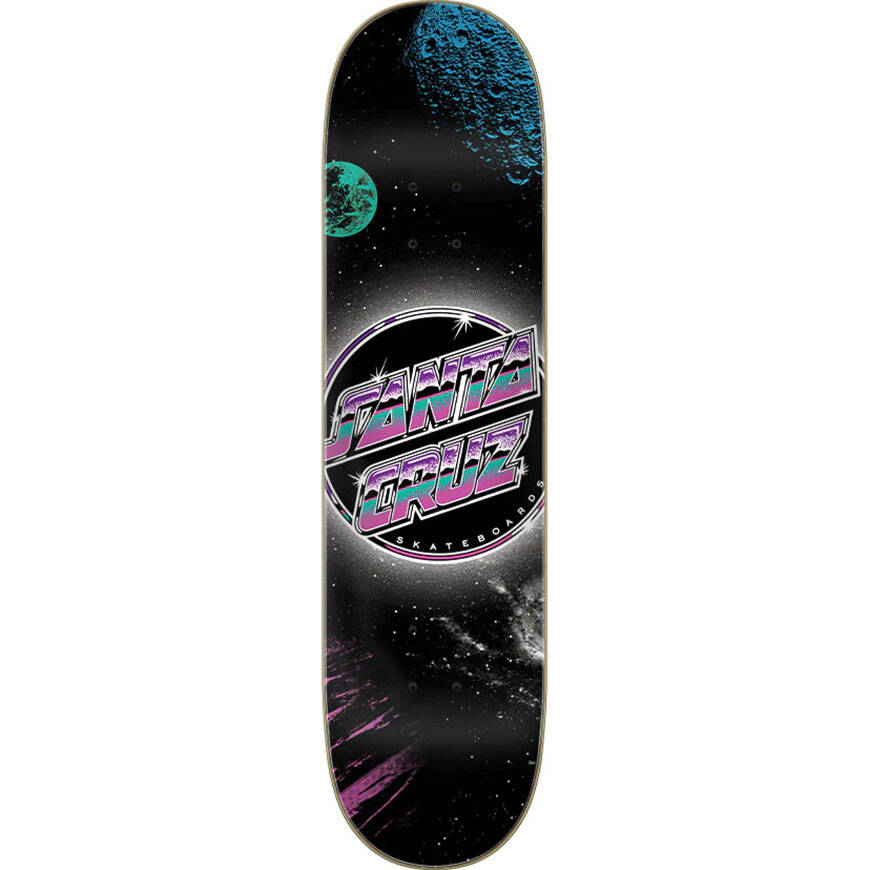 Santa Cruz Chrome Dot Everslick Skateboard Deck - Space 8"