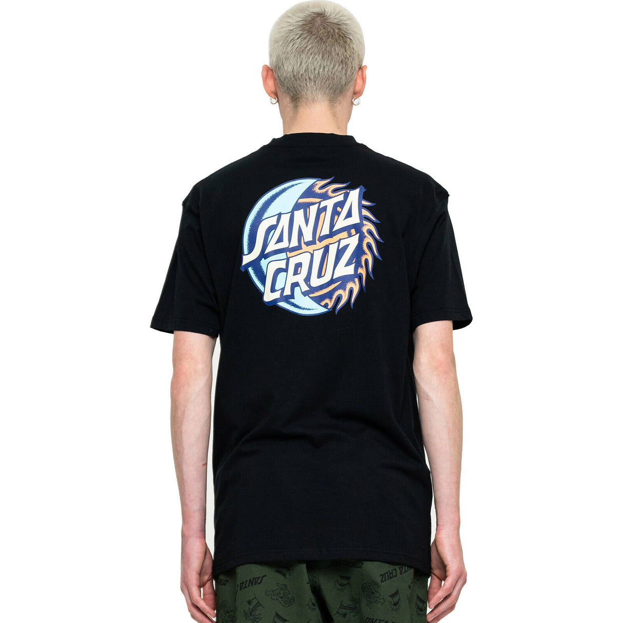 Santa Cruz Eclipse Dot T Shirt - Black