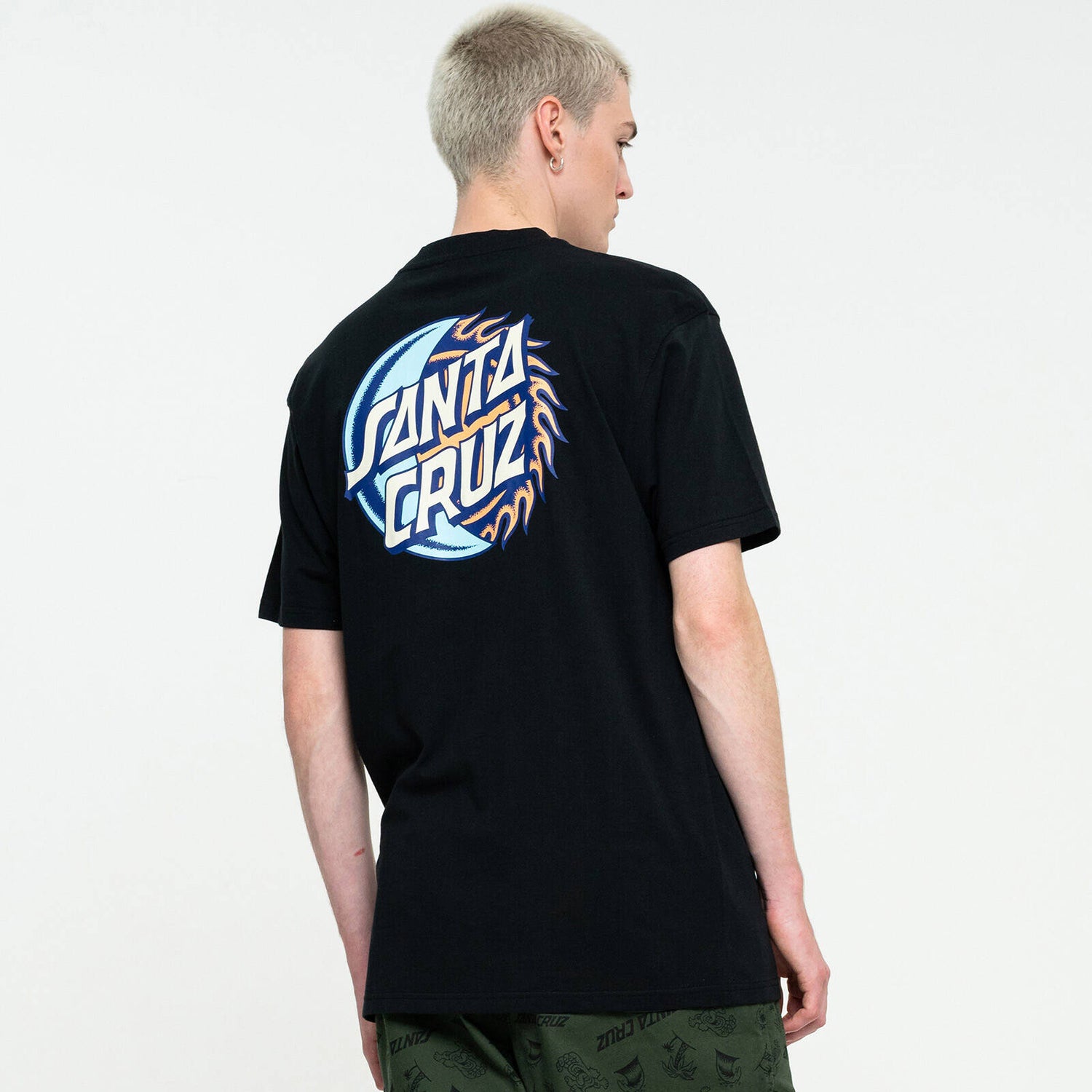 Santa Cruz Eclipse Dot T Shirt - Black