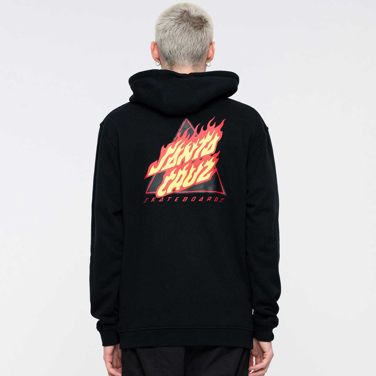 Santa Cruz Flamed Not a Dot Hoodie - Black