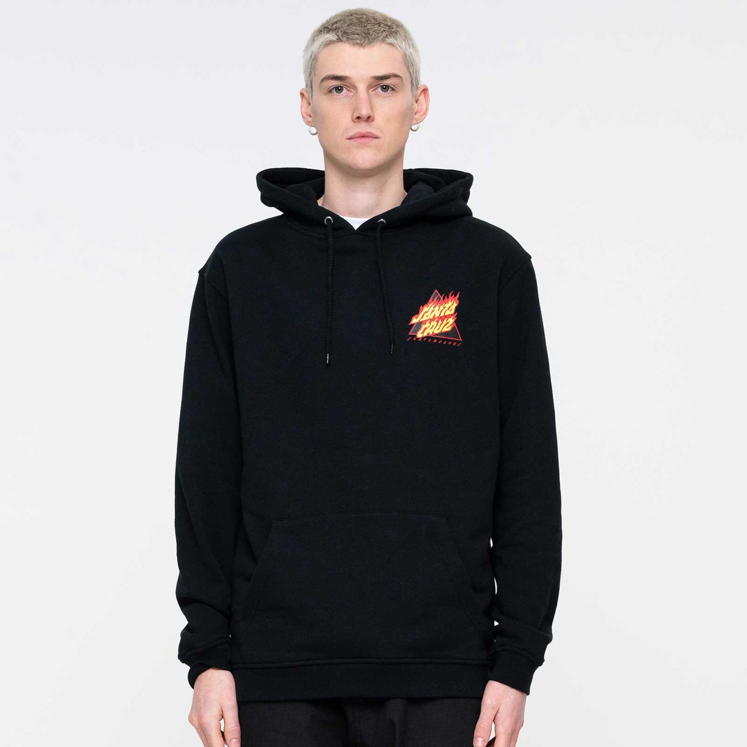 Santa Cruz Flamed Not a Dot Hoodie - Black