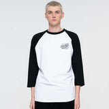 Santa Cruz Kendall End of the World Baseball T Shirt - Black/White