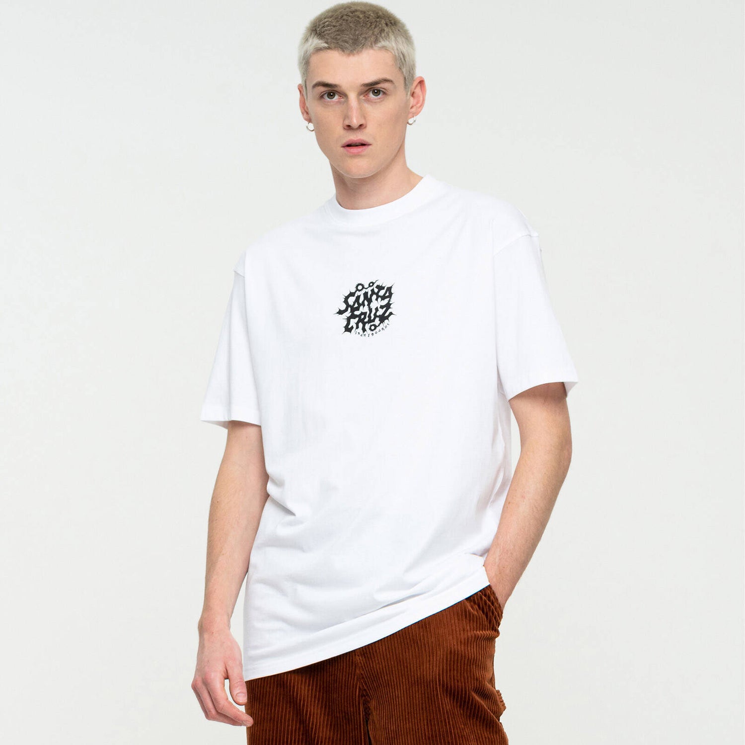 Santa Cruz Wooten Crest T Shirt - White