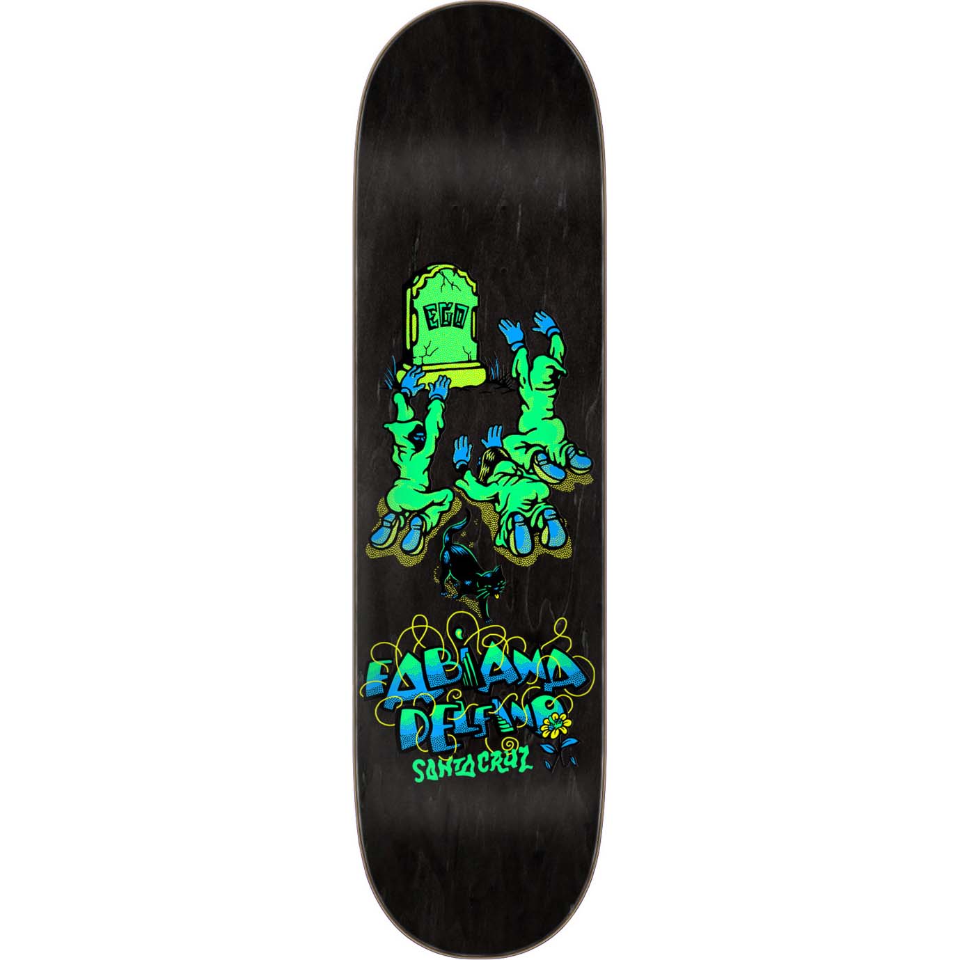Santa Cruz Pro VX Ego Skateboard Deck - Delfino 8.25"