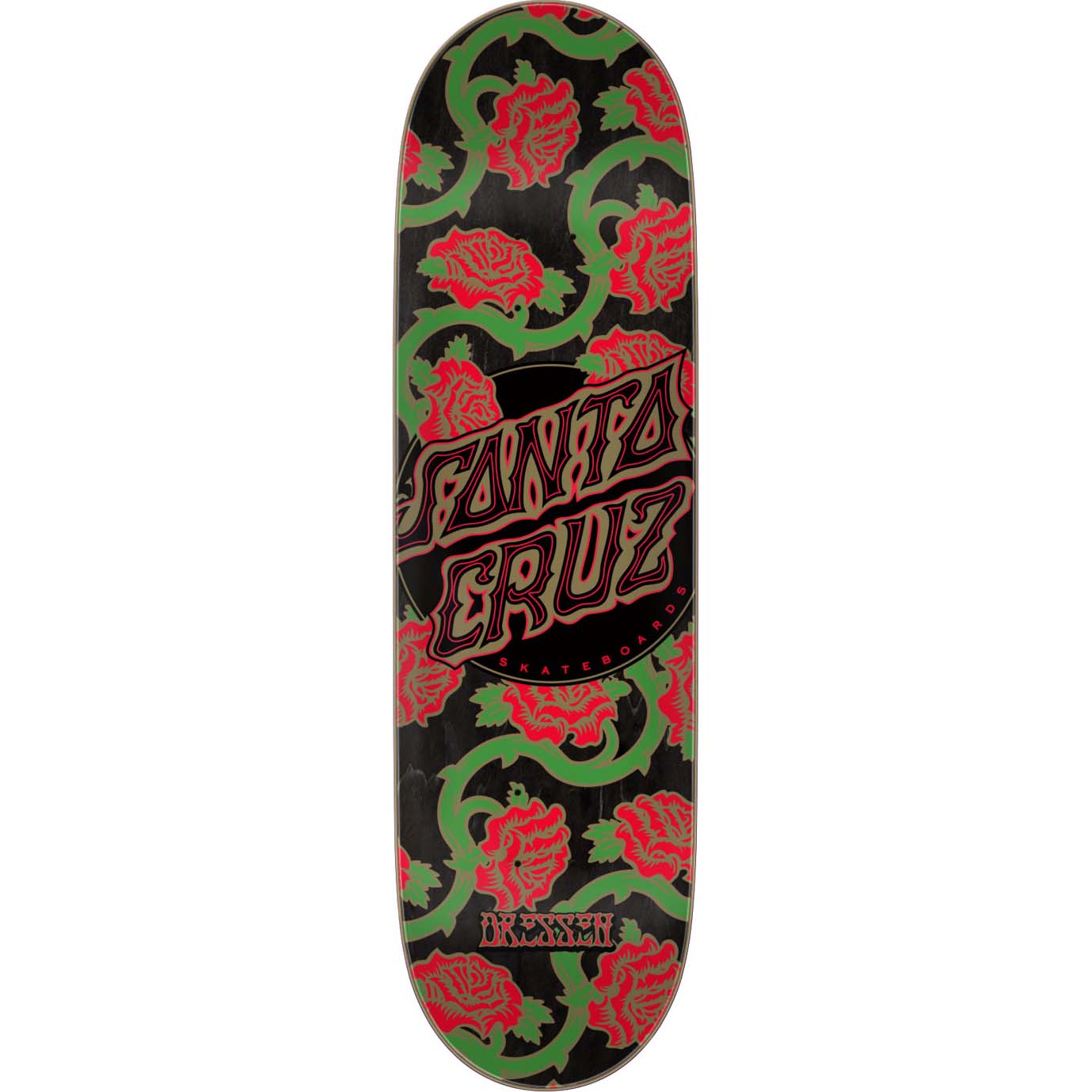 Santa Cruz Pro VX Roses Dot Skateboard Deck - Dressen 8.8"