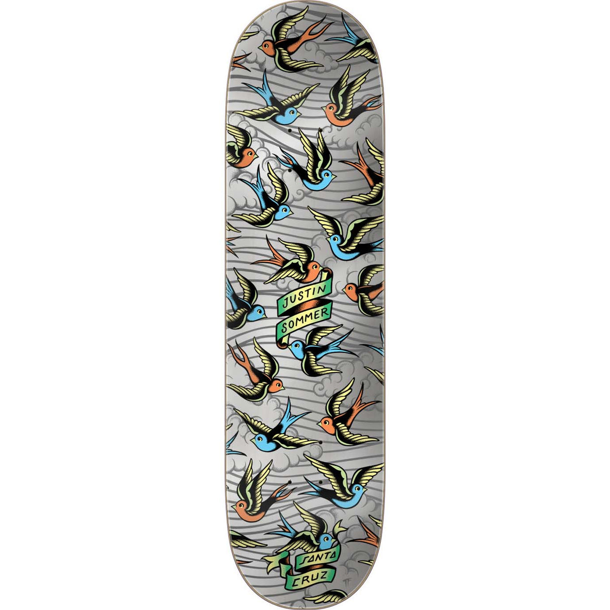 Santa Cruz Pro VX Sparrows Skateboard Deck - Sommer 8.25"