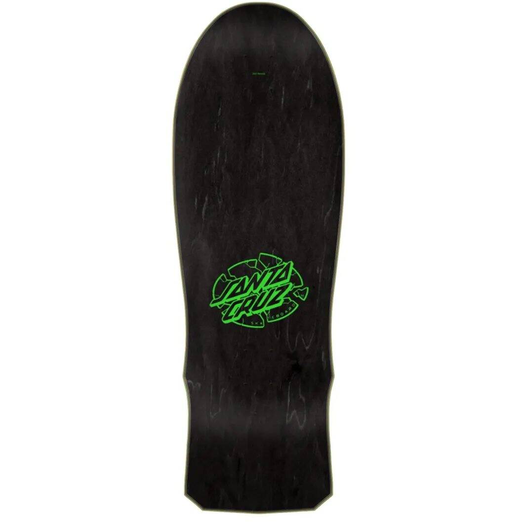 Santa Cruz Grabke Exploding Clock Reissue Skateboard Deck - Black 10''