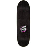 Santa Cruz Salba Stencil Shaped Skateboard Deck - Black/Pink 9.25''