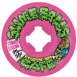 Santa Cruz Slime Balls Double Take Cafe Vomit Mini 95a Skateboard Wheels - Pink/Black 56mm