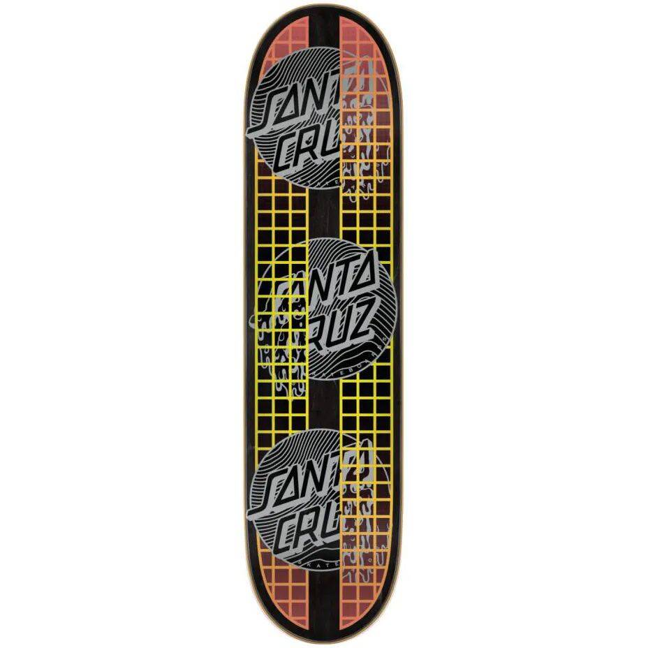 Santa Cruz Transcend Dots VX Skateboard Deck - Black 7.75''