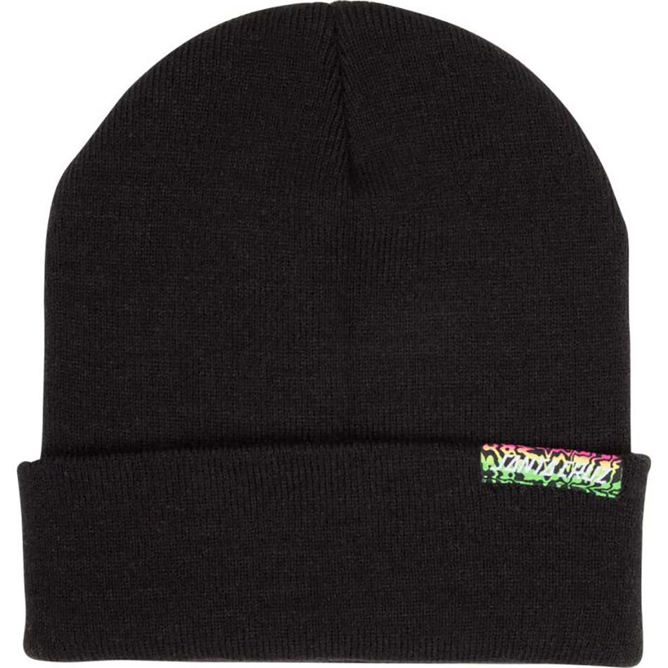 Santa Cruz Acidic Strip Label Beanie - Black