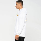 Santa Cruz Check Ringed Flame Dot Hoodie - White