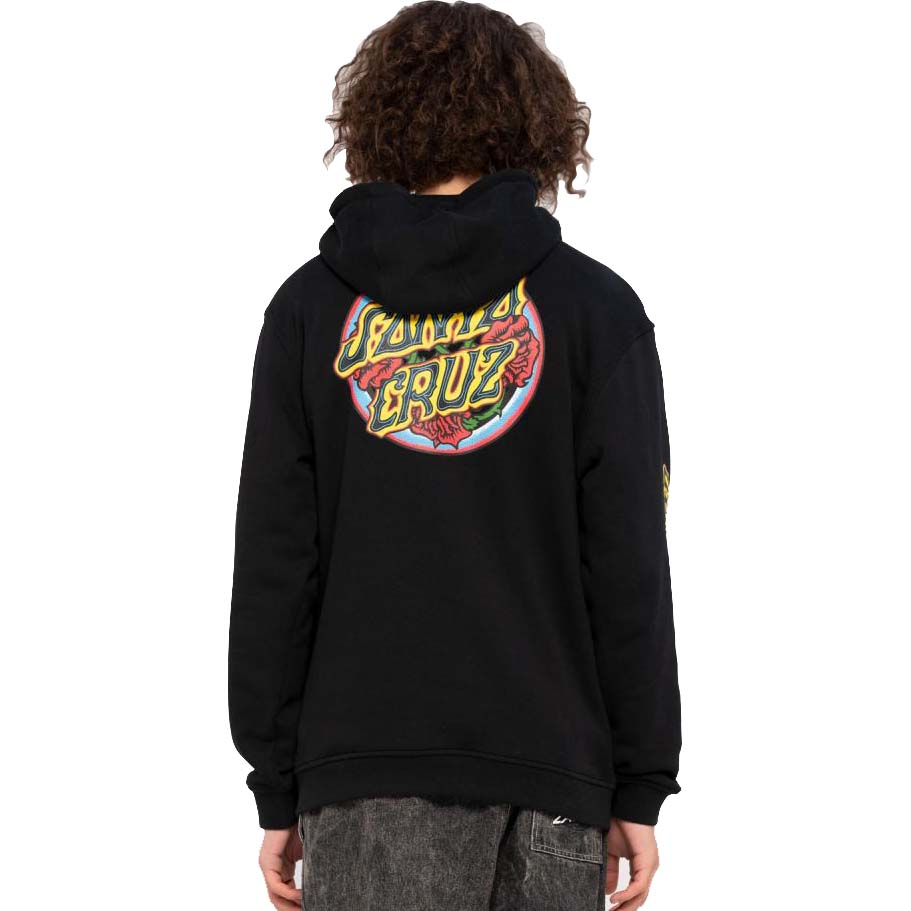 Santa Cruz Dressen Roses Dot Hoodie - Black