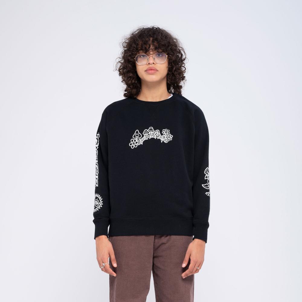 Santa Cruz SC Garden Womens Crew - Black