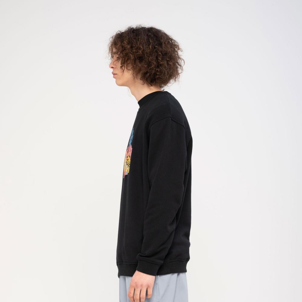 Santa Cruz Screaming Hand Divide Front Crew - Black