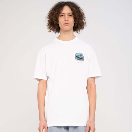 Santa Cruz Screaming Hand Divide T Shirt - White