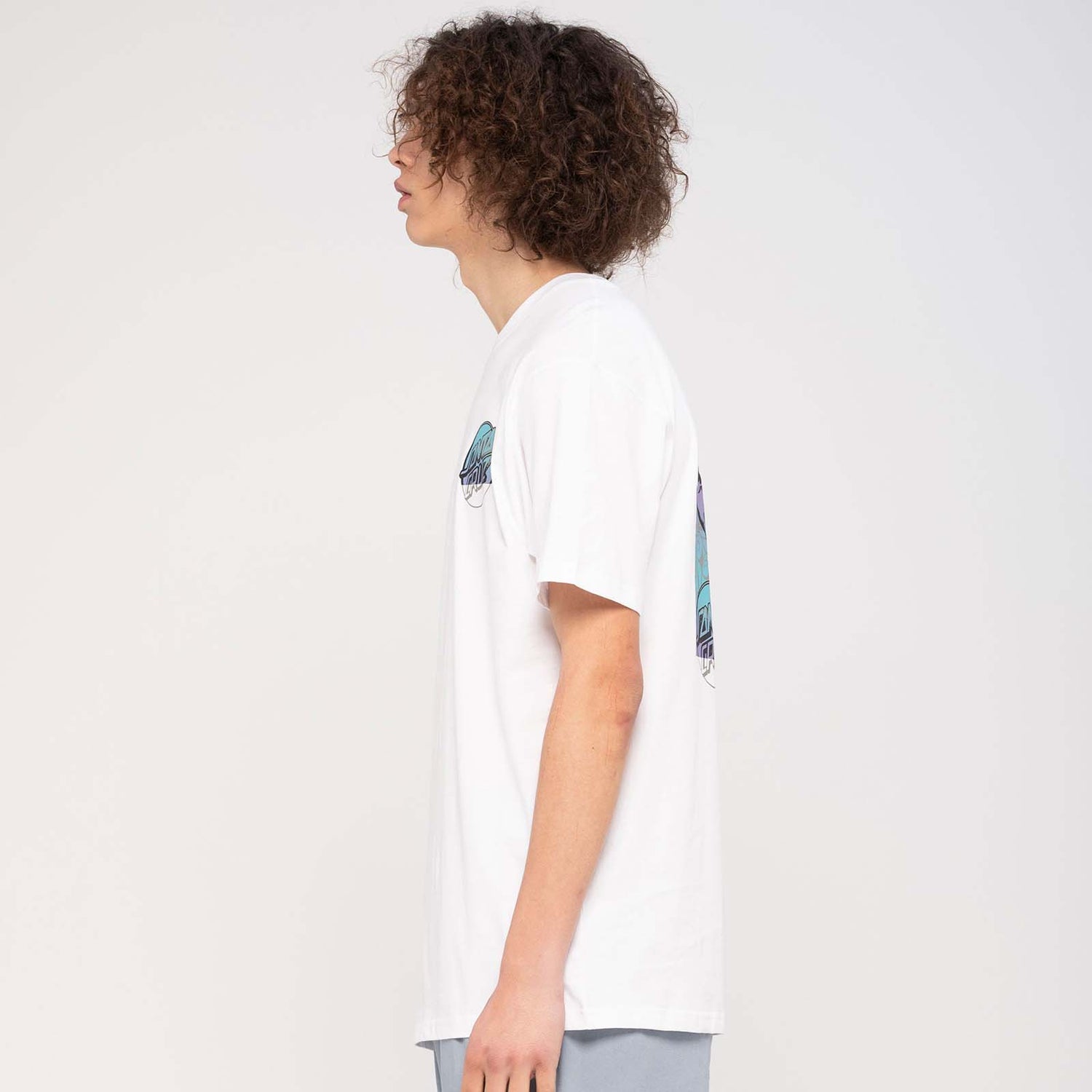 Santa Cruz Screaming Hand Divide T Shirt - White