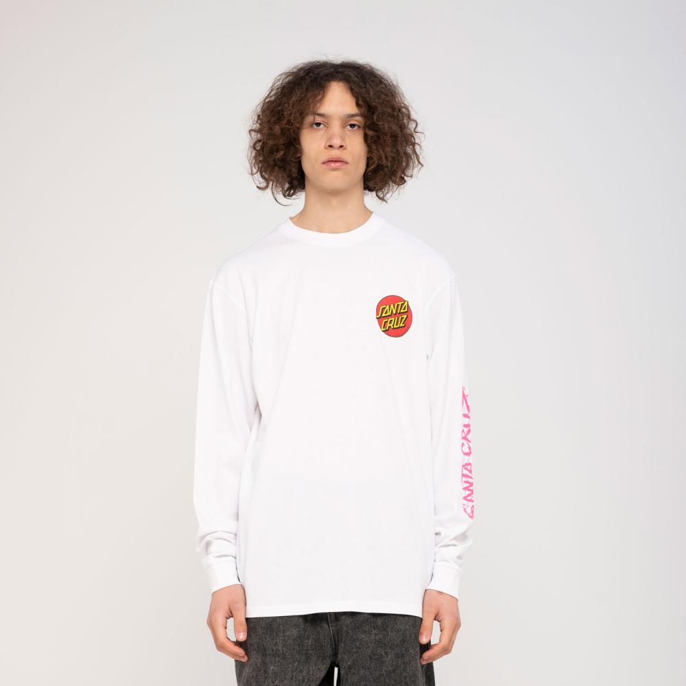 Santa Cruz Meek Slasher Longsleeve T Shirt - White