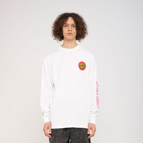 Santa Cruz Meek Slasher Longsleeve T Shirt - White