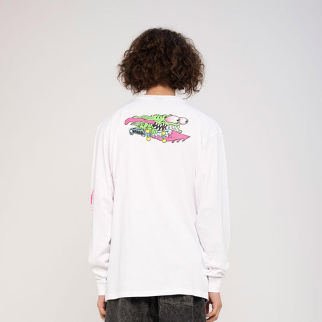 Santa Cruz Meek Slasher Longsleeve T Shirt - White