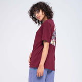 Santa Cruz Once Upon A Dot Womens T Shirt - Dark Cherry