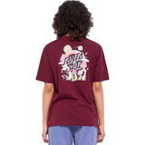 Santa Cruz Once Upon A Dot Womens T Shirt - Dark Cherry