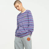Santa Cruz Other Dot Chest Long Sleeve T Shirt - Violet Stripe