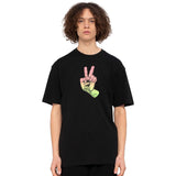 Santa Cruz Screamin Peace Fade T Shirt - Black