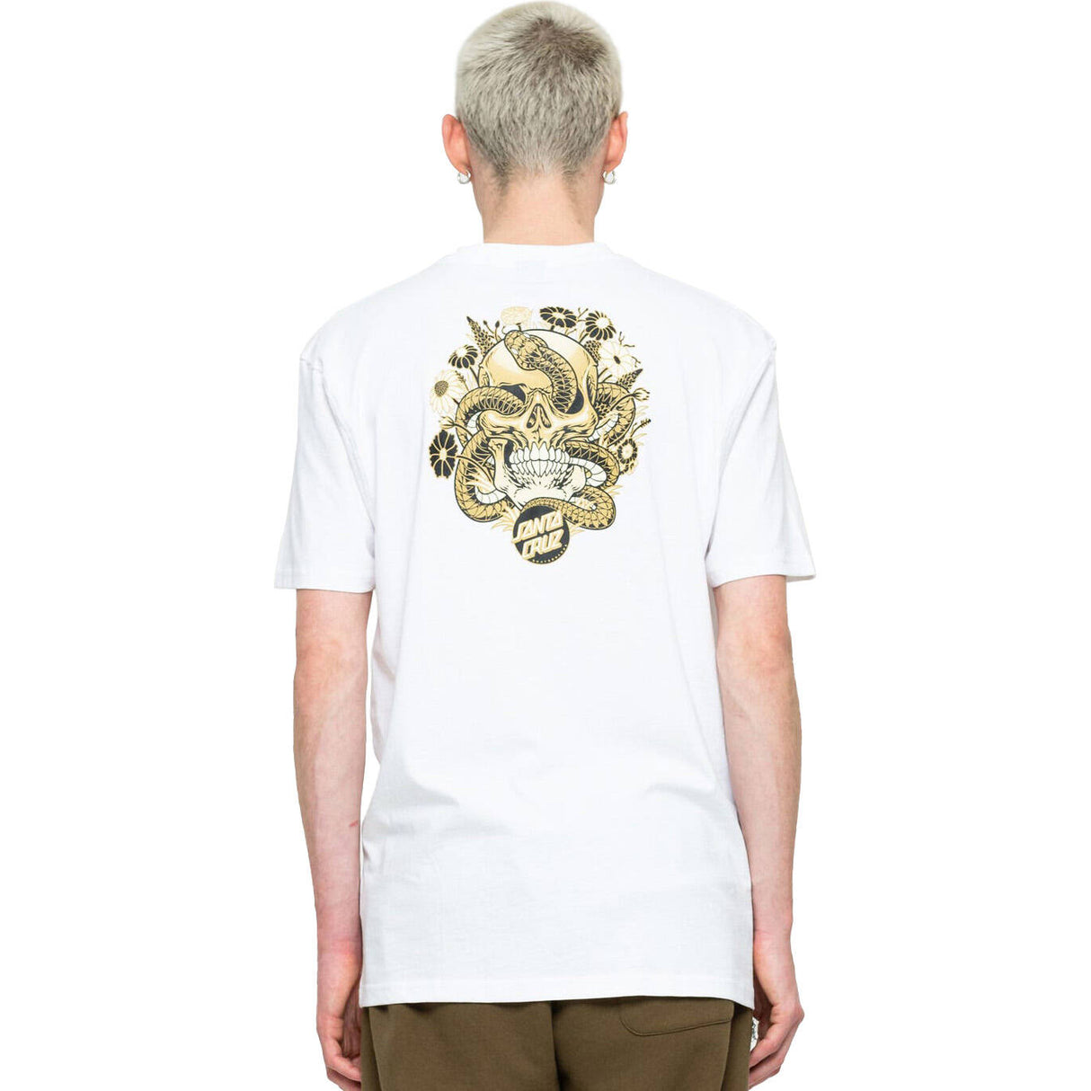 Santa Cruz Botanic Skull T Shirt - White